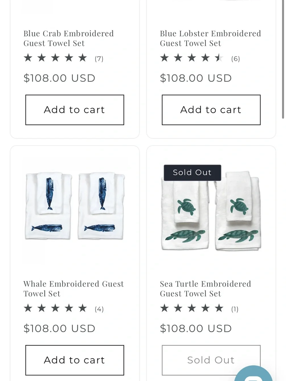 Tide Hill White Embroidered Whale Bath Towel set and bath mat.